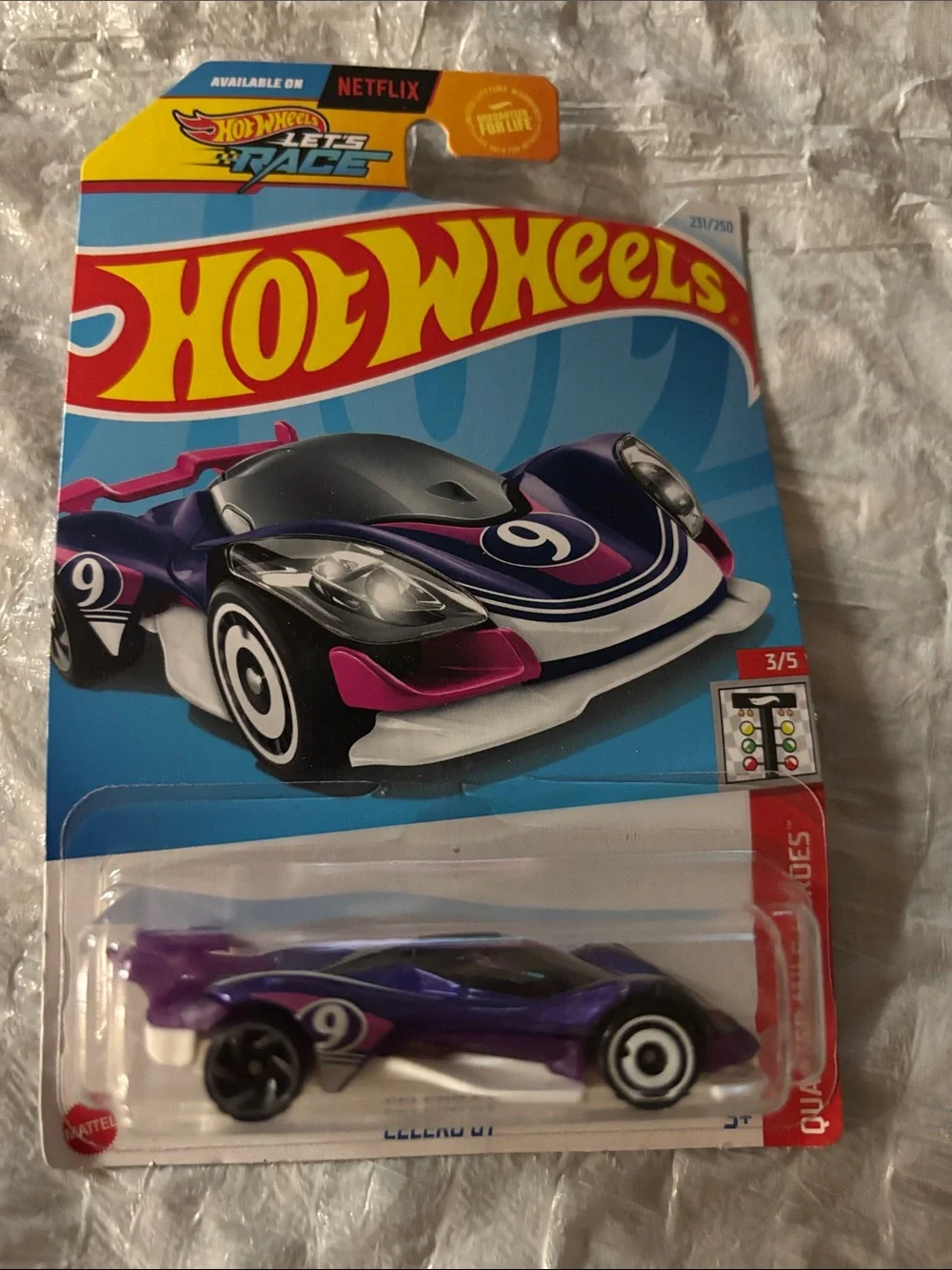 Hot Wheels Purple Race Car - Sleek Collectible